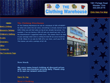 Tablet Screenshot of clothingwarehousewooster.com